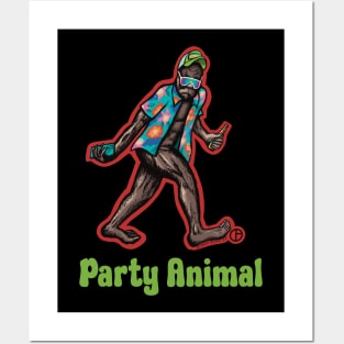 Party Animal Bigfoot Posters and Art